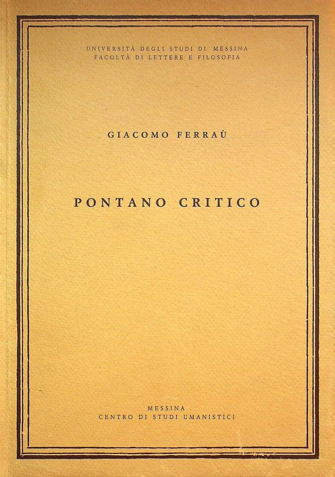 Pontano critico